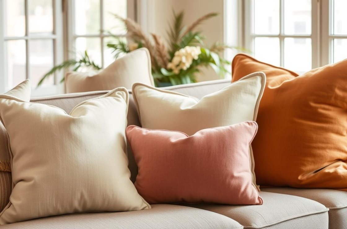 Housses de coussins : lin, coton ou velours ?