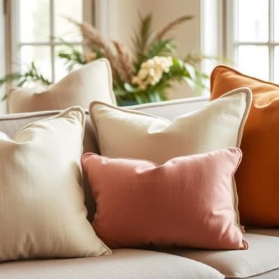 Housses de coussins : lin, coton ou velours ?